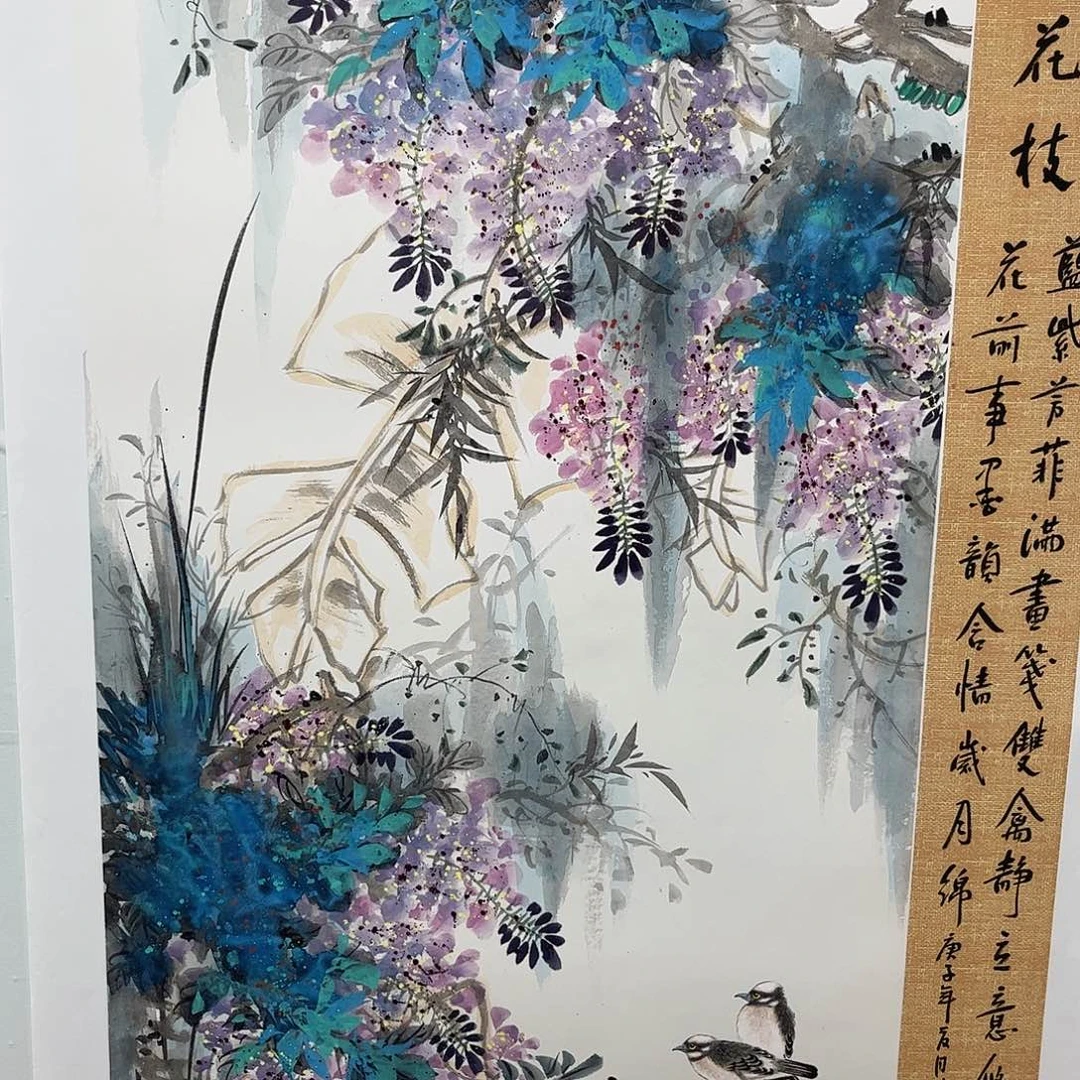 国画纯手绘宣纸国画作品