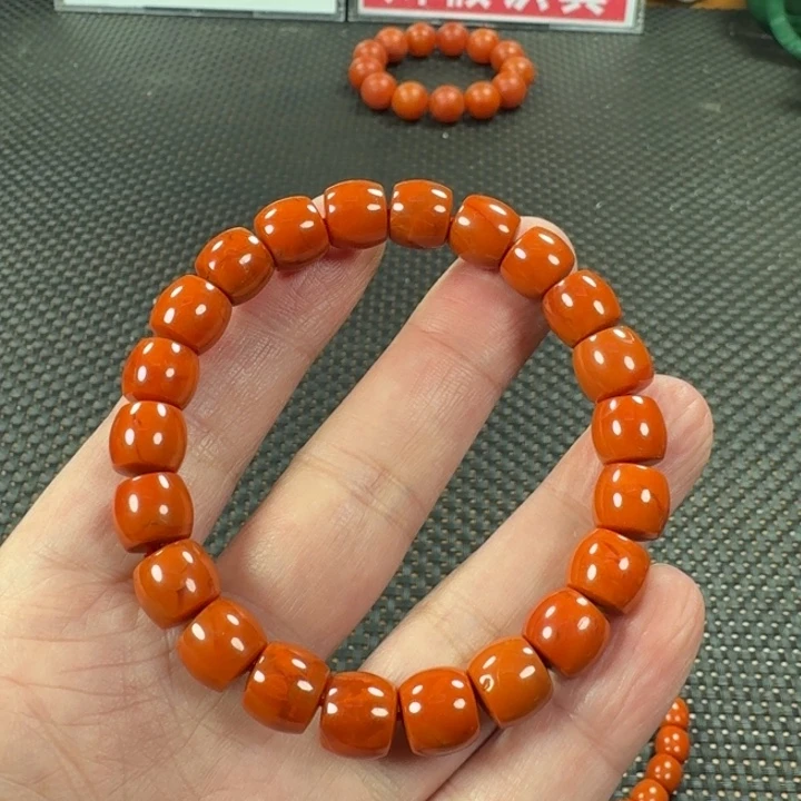 南红玛瑙手链未镶嵌