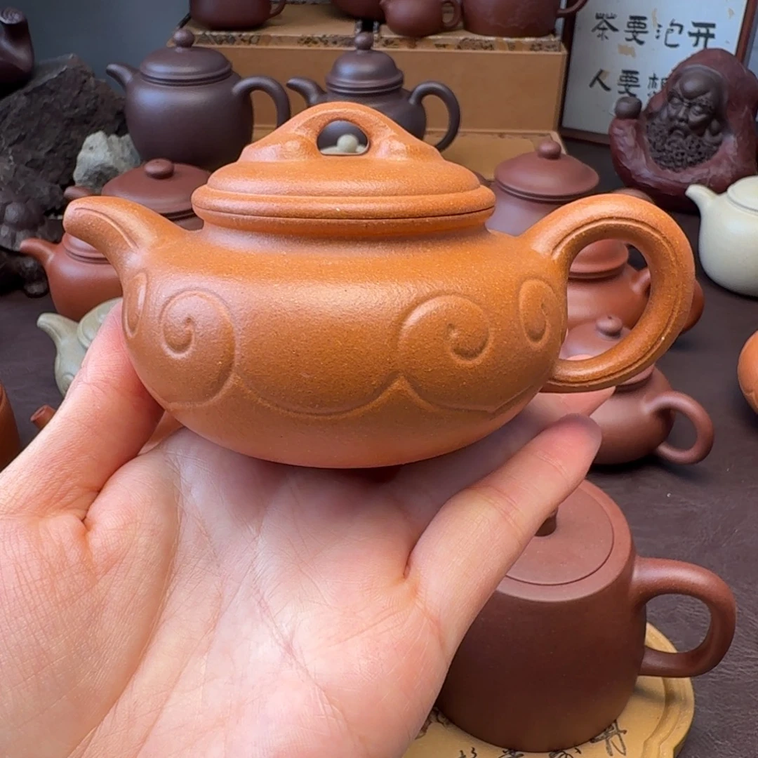 星***️茶壶紫砂将坡泥  150微瑕  防古如意