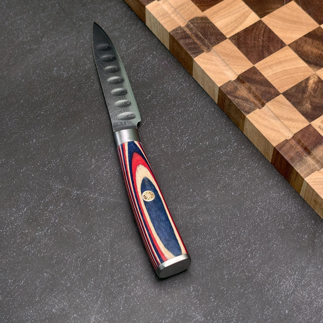 水果刀家用水果刀削皮刀果皮刀大马士革水果刀厨房水果刀多功能刀