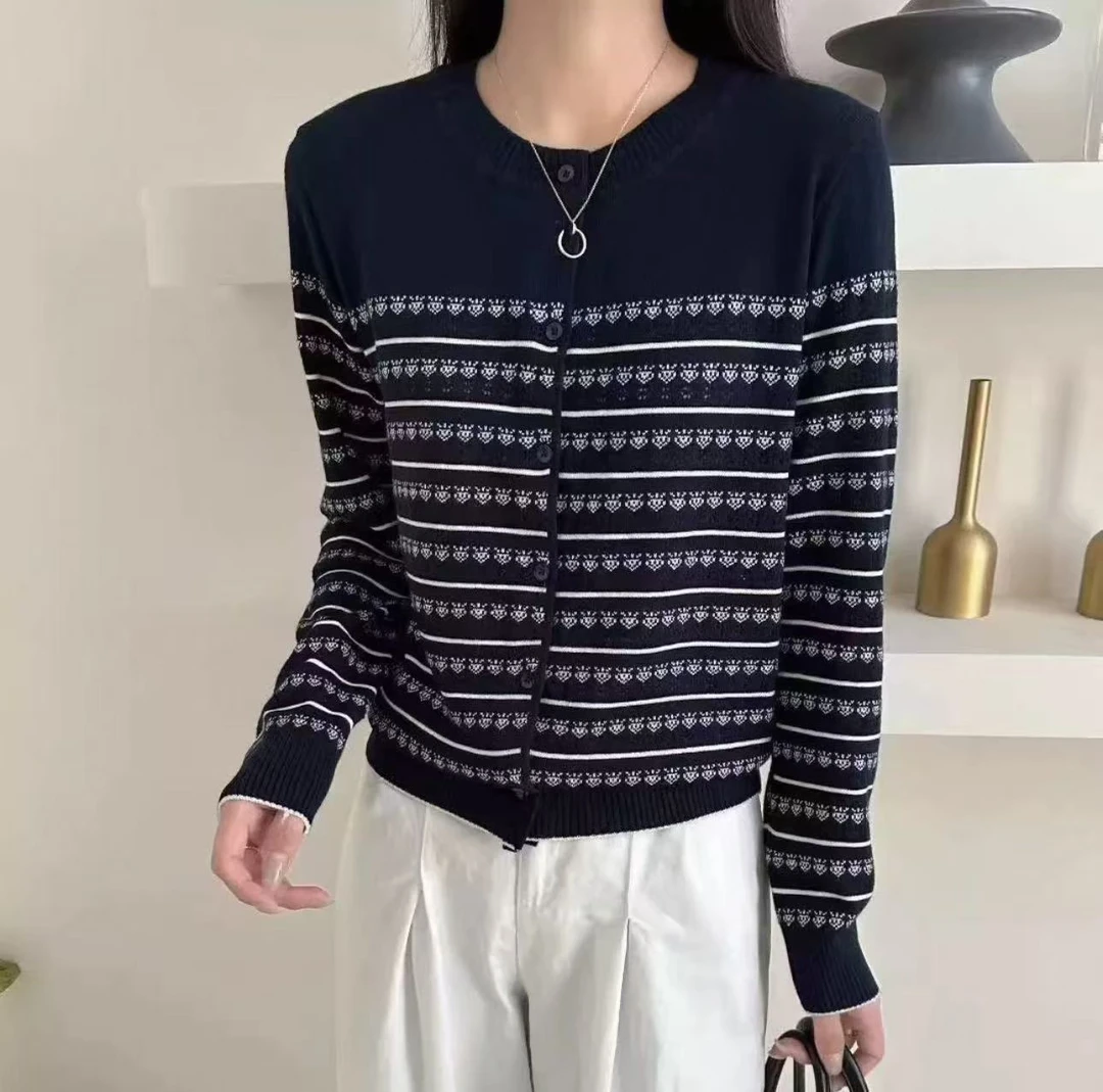 【复古花园】高级感圆领宽松洋气针织衫上衣女