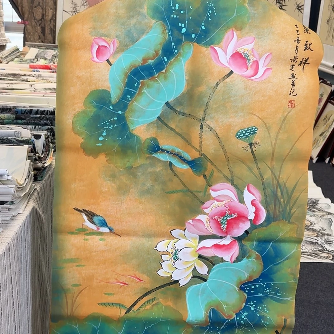 纯手绘国画作品好看