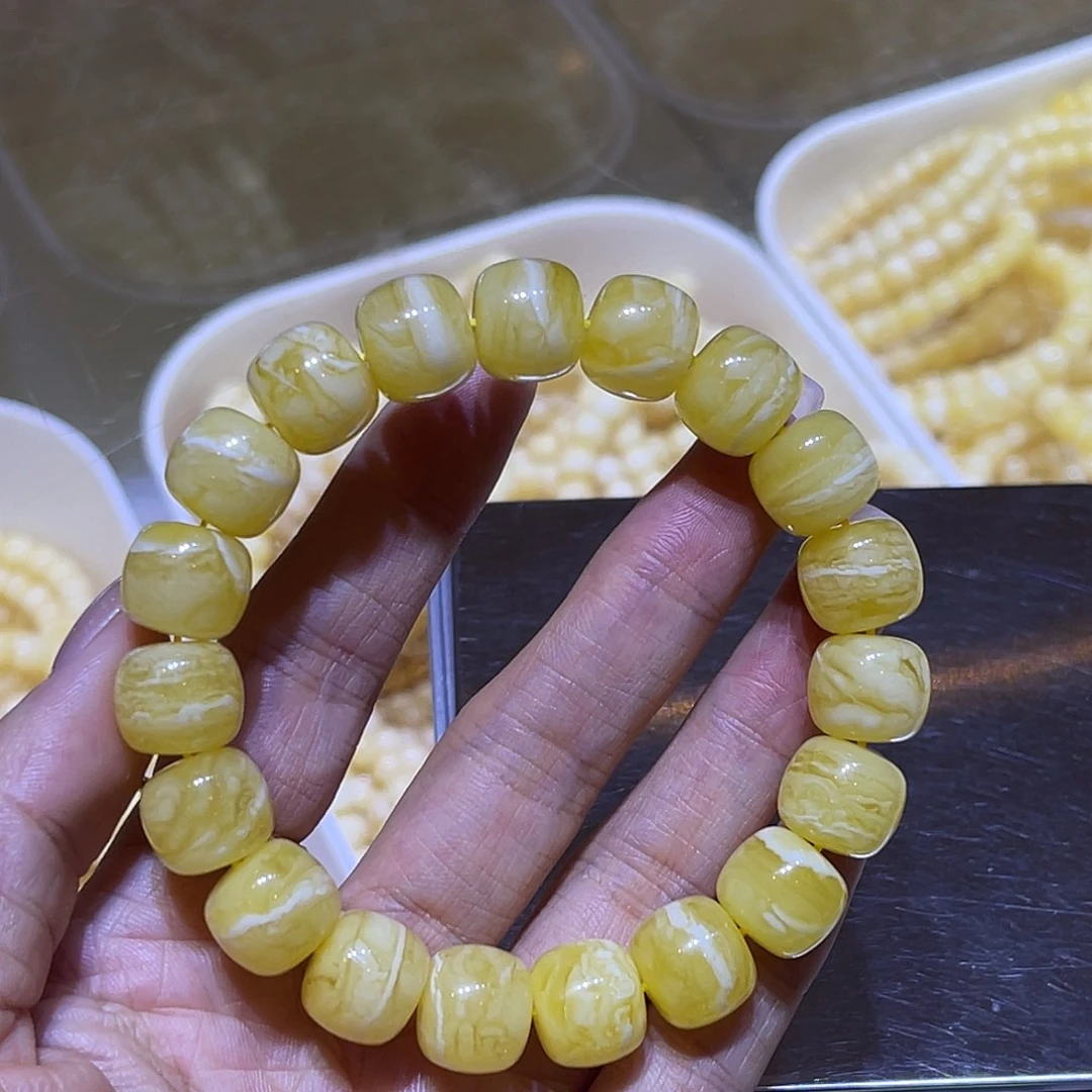 琥珀未镶嵌手链蜜蜡手串
