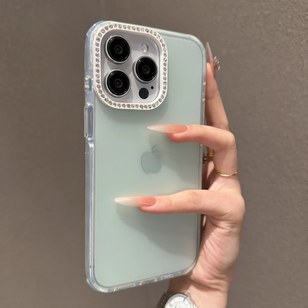 可爱猫咪边框适用苹果16promax手机壳时尚iPhone15个性14小众13女