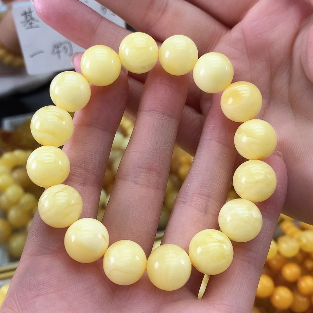 飛***犇未镶嵌琥珀裸石白花12