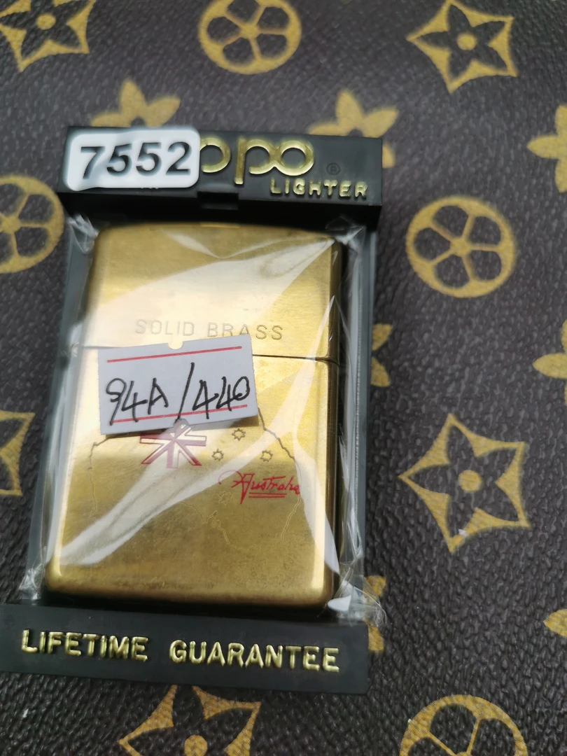 Zippo打火机回血94A实心铜带题材-7552