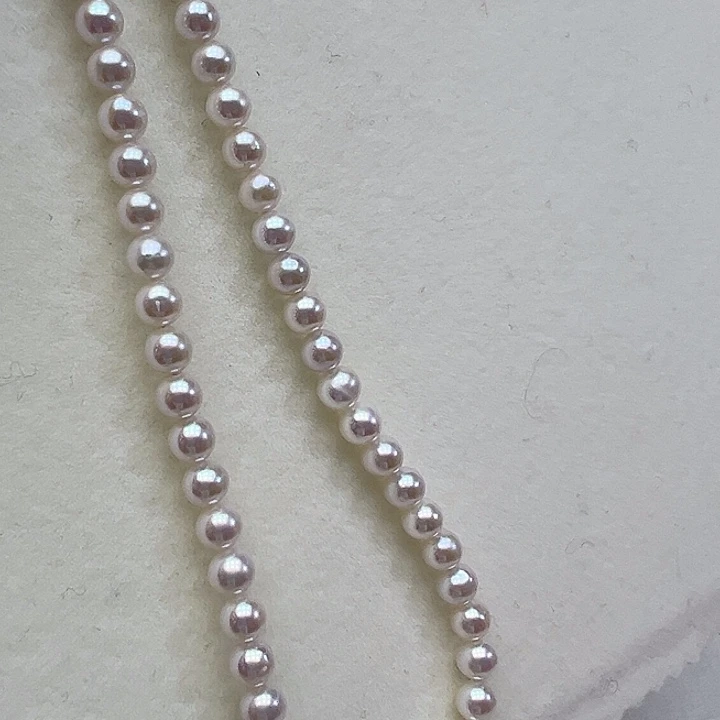 淡水珍珠颈饰银S925镶嵌5-5.5