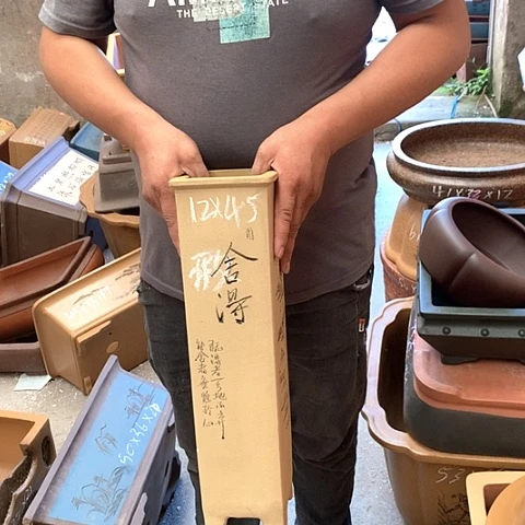 紫砂花盆手工艺品