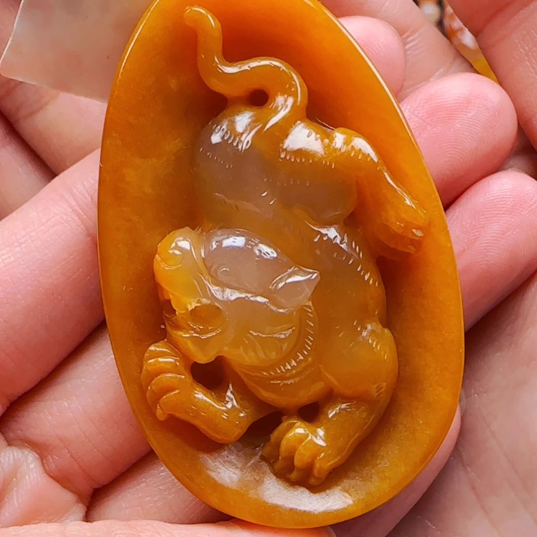 石英质玉（黄龙玉）1未镶嵌