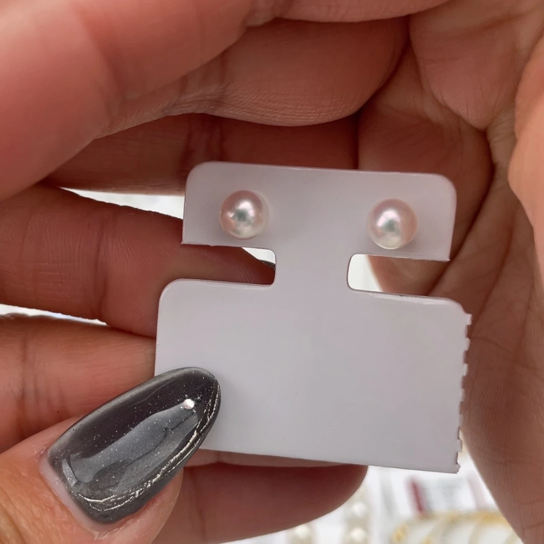 海水珍珠耳饰18K金镶嵌