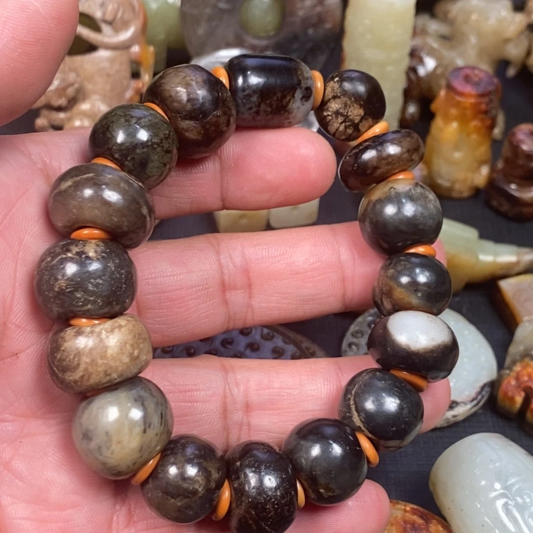 和田玉挂件未镶嵌朝***拾