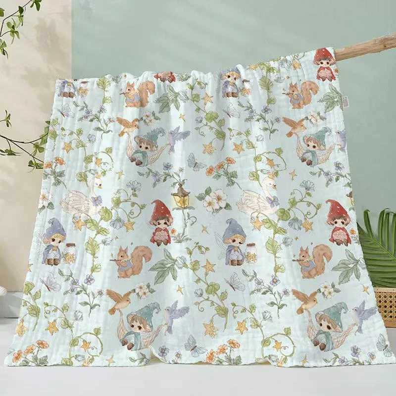 依悦母婴甄选集合链接新生儿亲肤印花被子