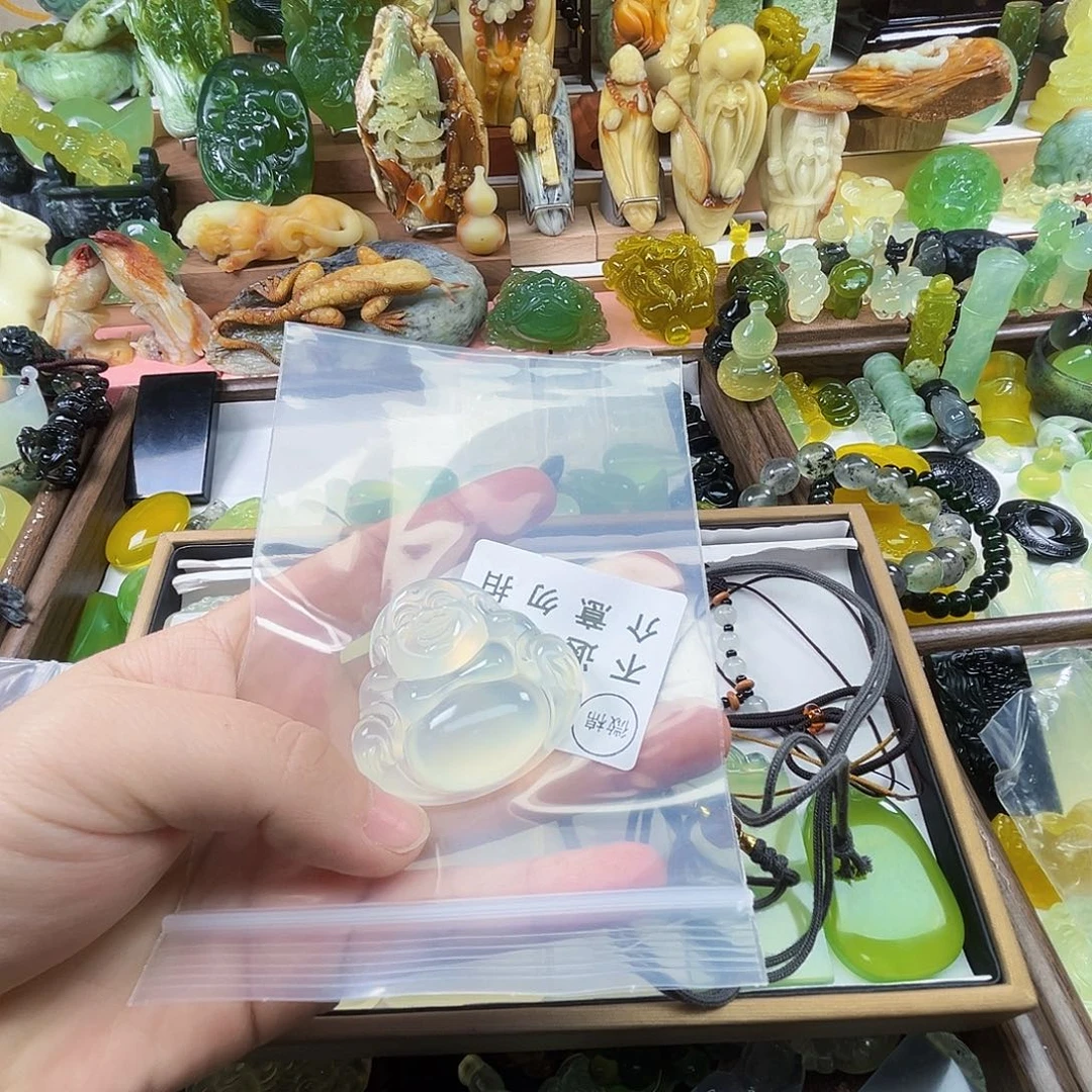 欣***心岫玉未镶嵌吊坠(不含链)
