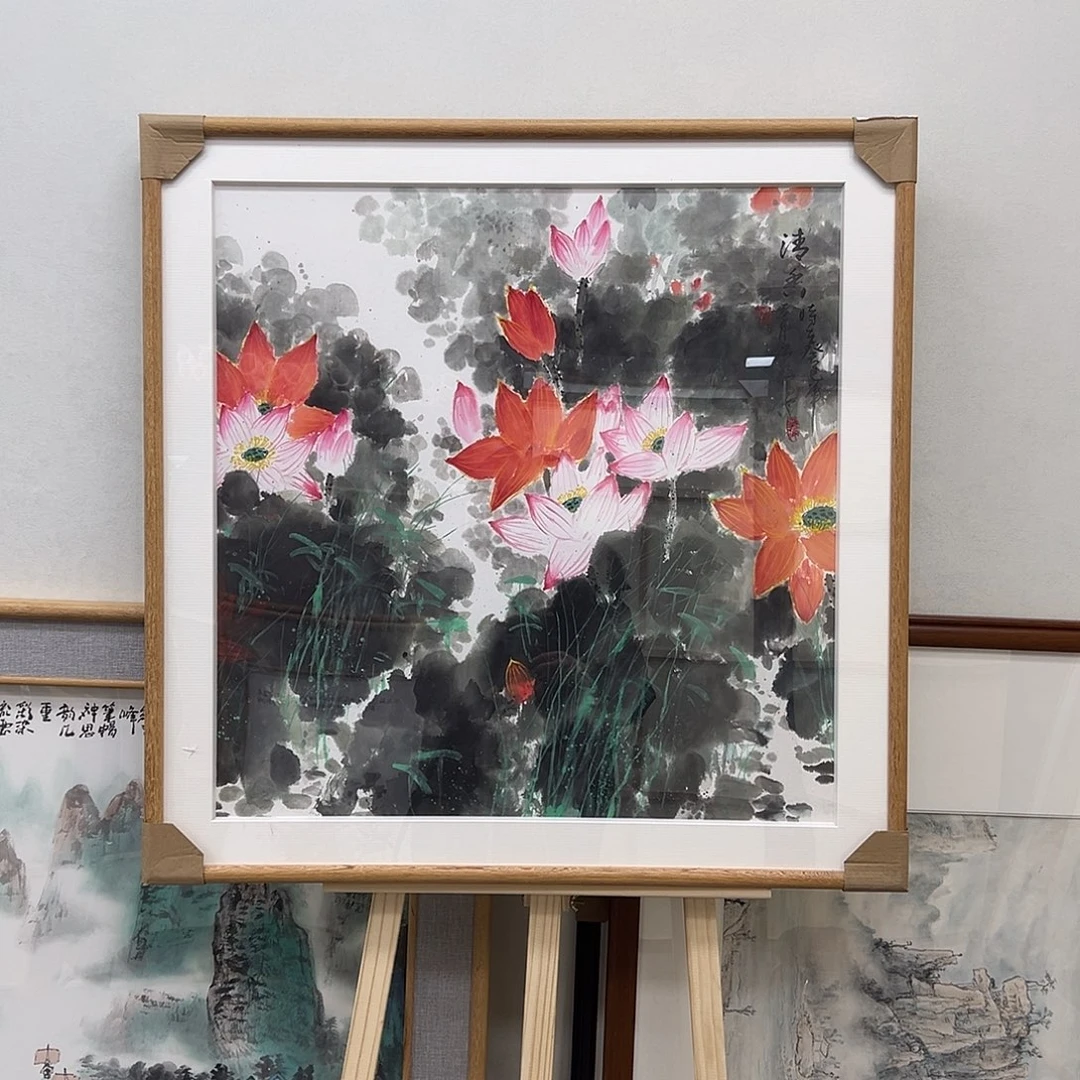 国画黄生耀四尺斗方70*70精品佳作带框