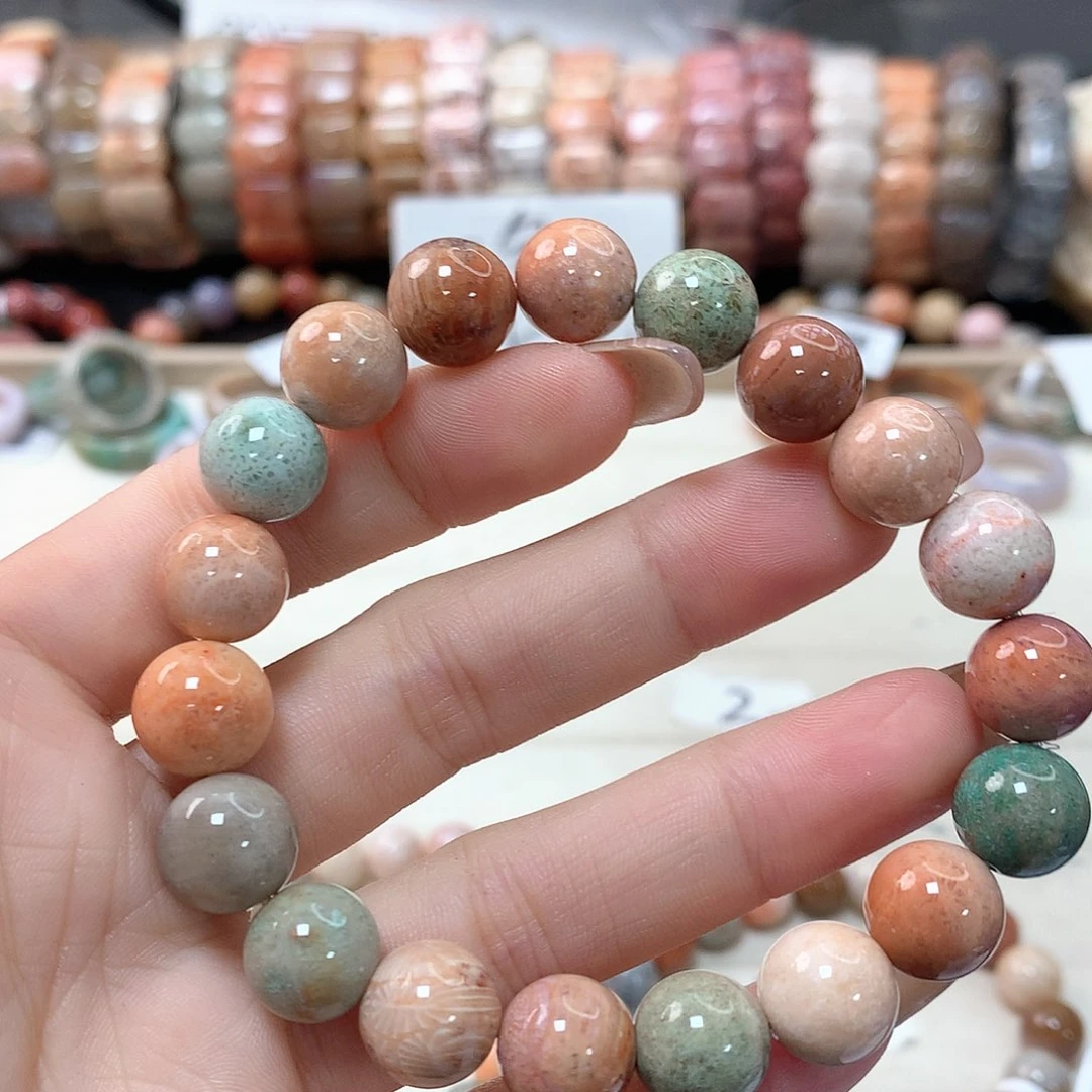 硅化珊瑚（珊瑚玉）手链未镶嵌幸**远231