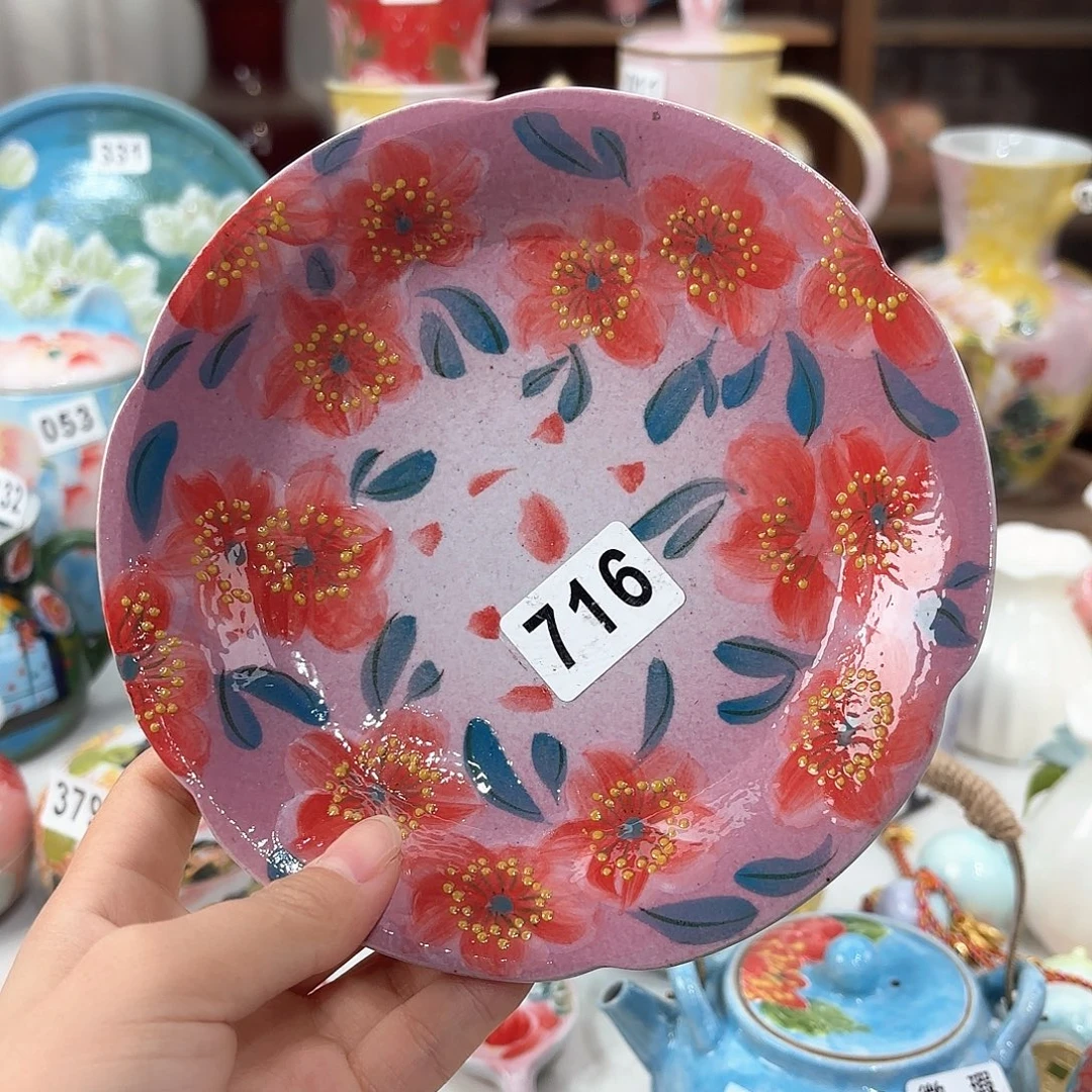 景德镇手绘高温釉下彩陶瓷茶具