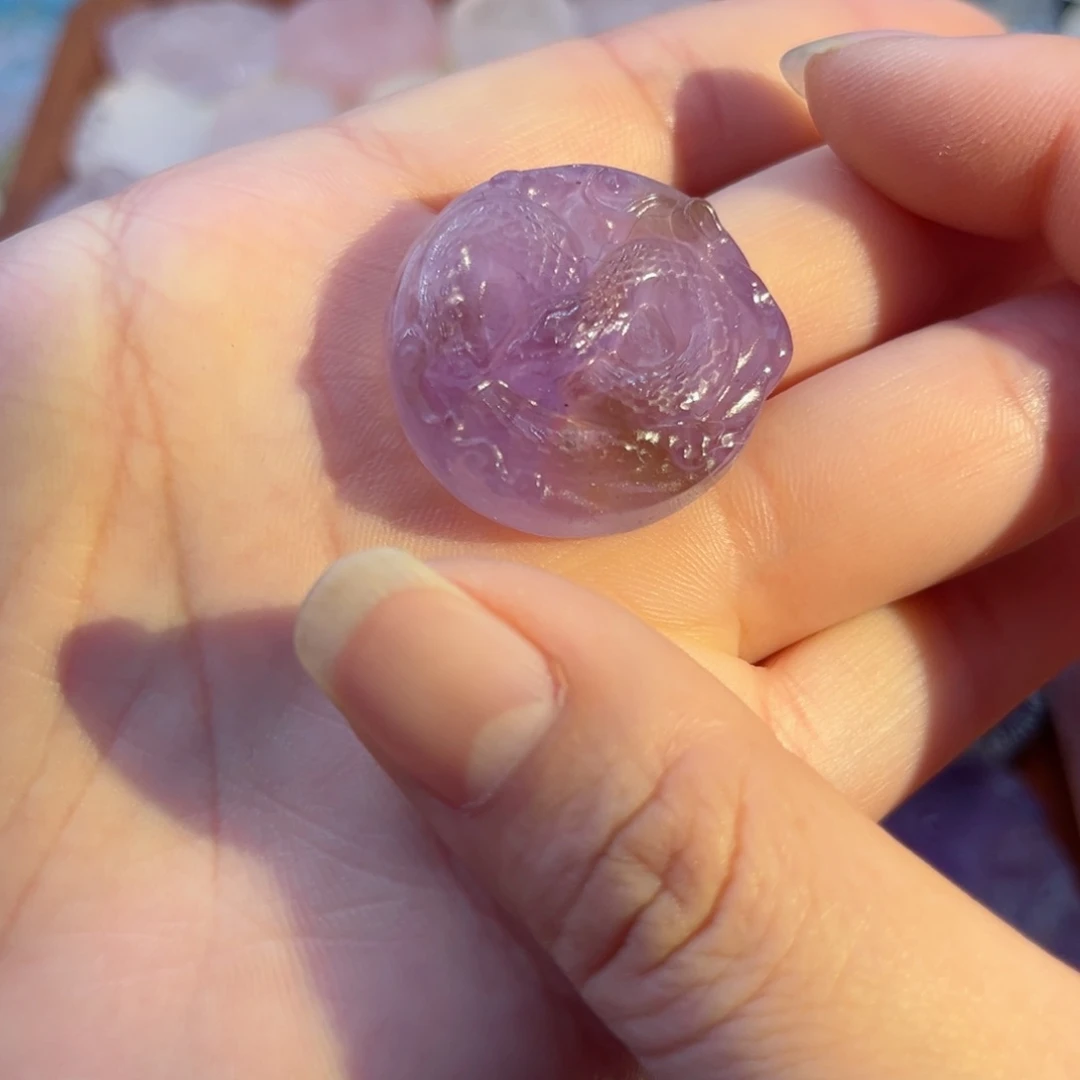 水晶颈饰未镶嵌楠**酒紫水圆盘蛇64