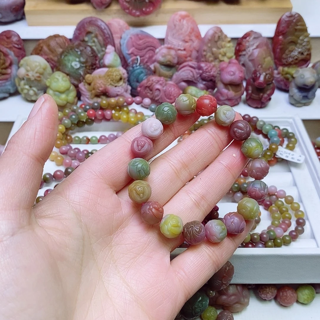 玛瑙/玉髓盐源玛瑙手链未镶嵌