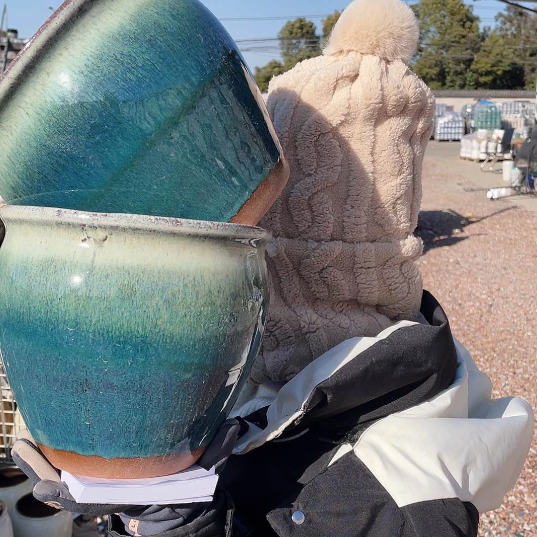 红陶王嫂花盆0127-100