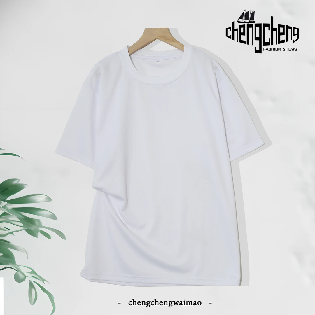 净面休闲圆领百搭爆款休闲短袖男女同款夏时尚T恤H700(个别微脏)