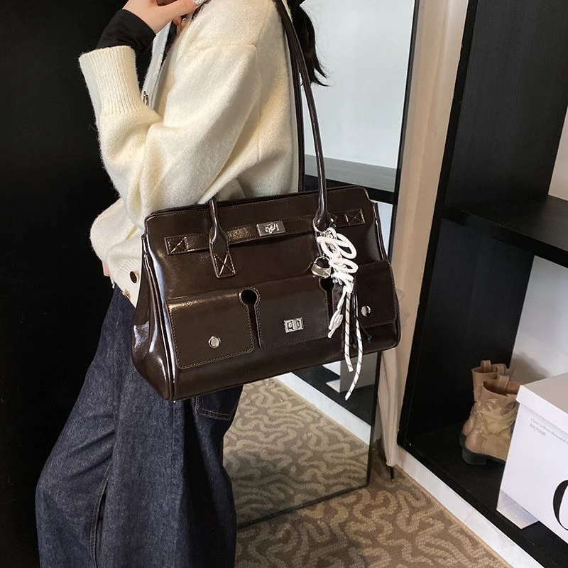 奥莱撤柜[明星同款】高级质感大容量包包女2025新款秋冬通勤百搭单