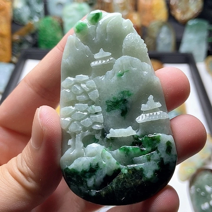 翡翠未镶嵌颈饰翡翠a货