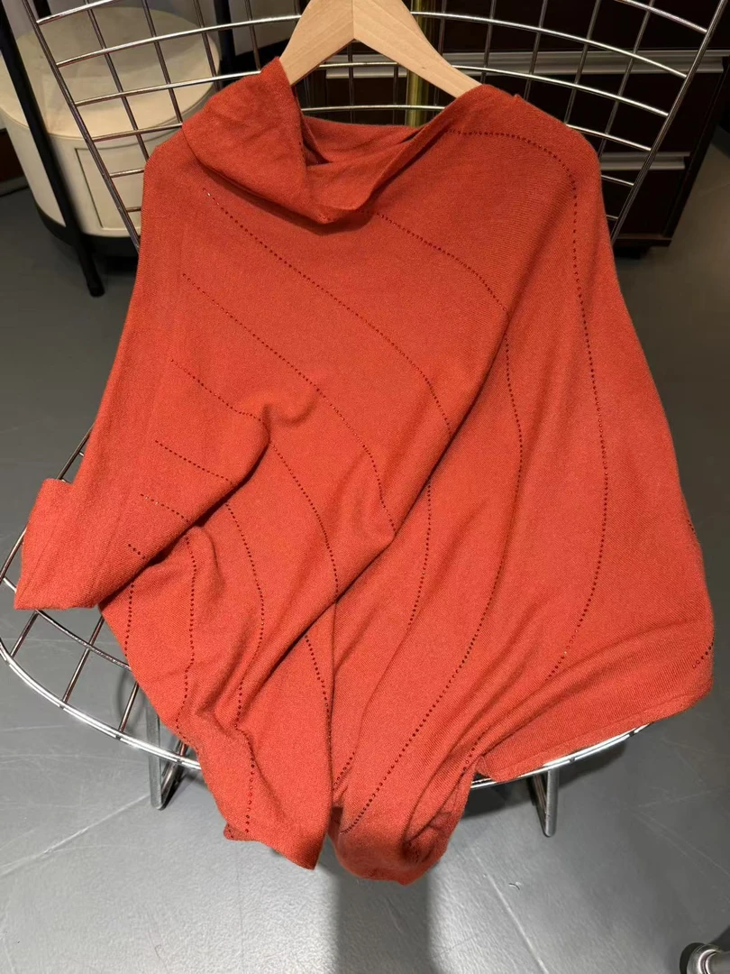 秋冬女款针织披肩-A0488