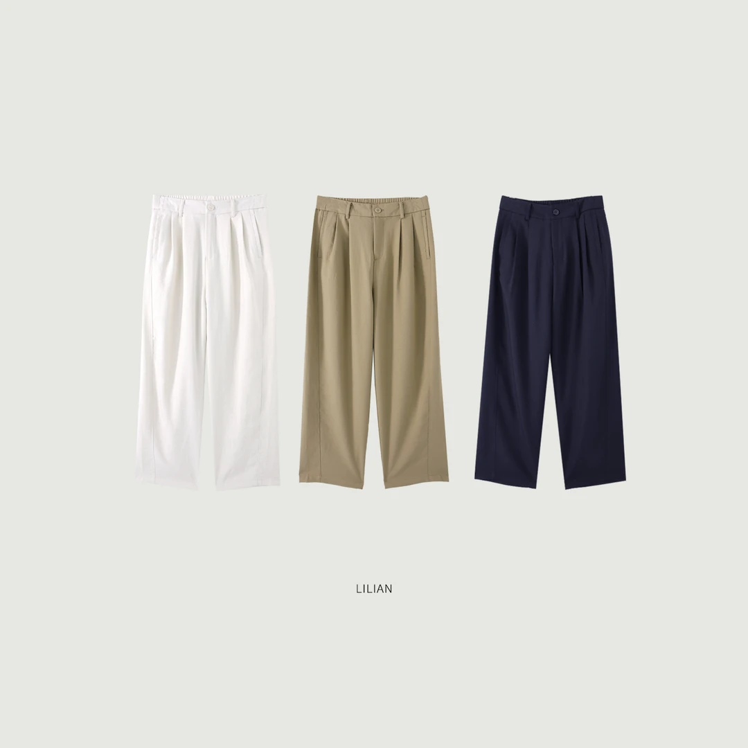 不退不换·“都市漫行”高品定制满分亚麻裤 高腰九分西装裤