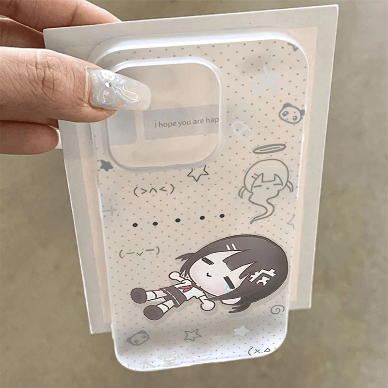 卡通慵懒少女适用iphone17promax苹果16手机壳15软14防摔13/12/11