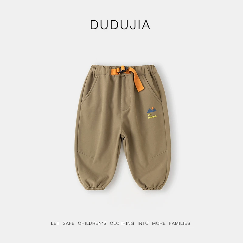 【三防】男童裤子一体绒秋冬儿童加绒工装裤冬季宝宝长裤休闲冬款