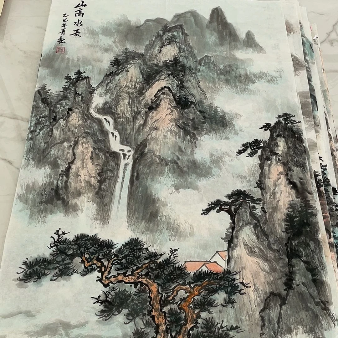 国画青松国画作品欣赏