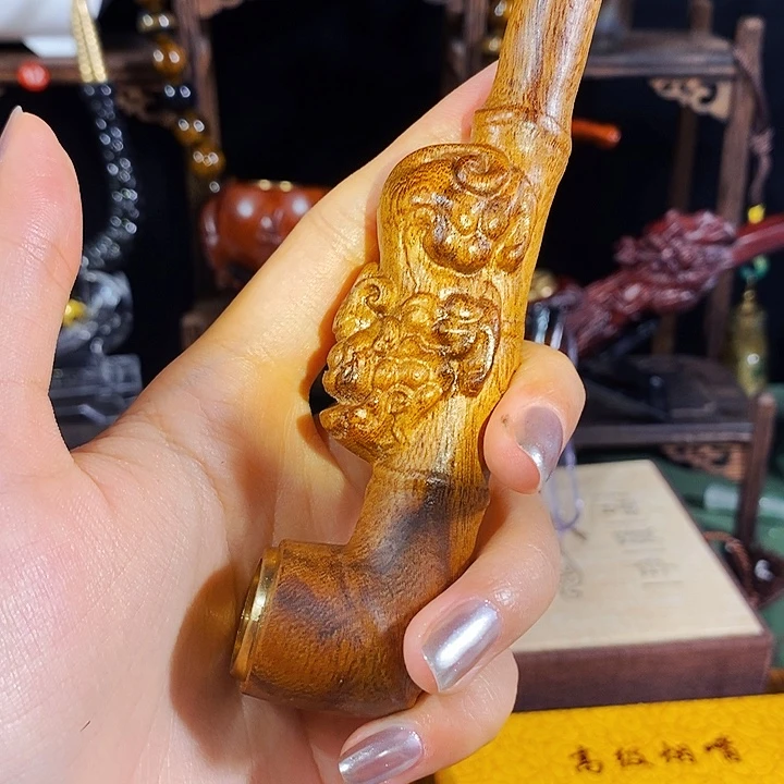 高端定制金丝楠烟嘴