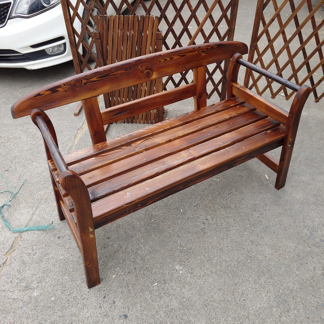 长凳公园椅实木防腐木