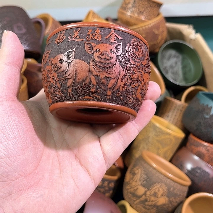 茶杯紫砂全手工紫砂主人杯