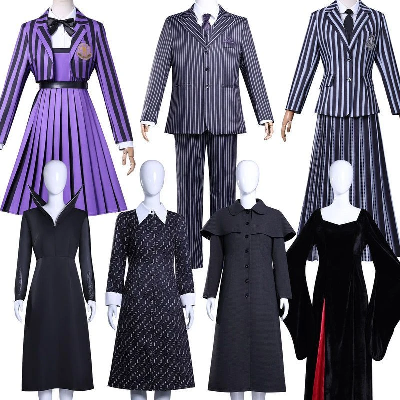 星期三第二季cos服亚当斯同款西服女主校服cosplay动漫角色扮演服