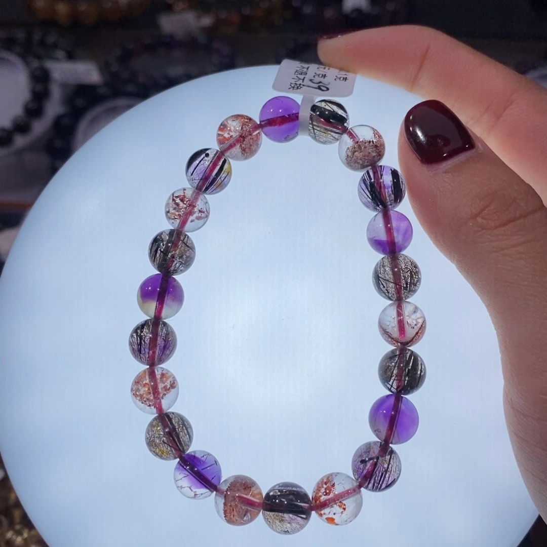 水晶手链未镶嵌w*b超七8.8+