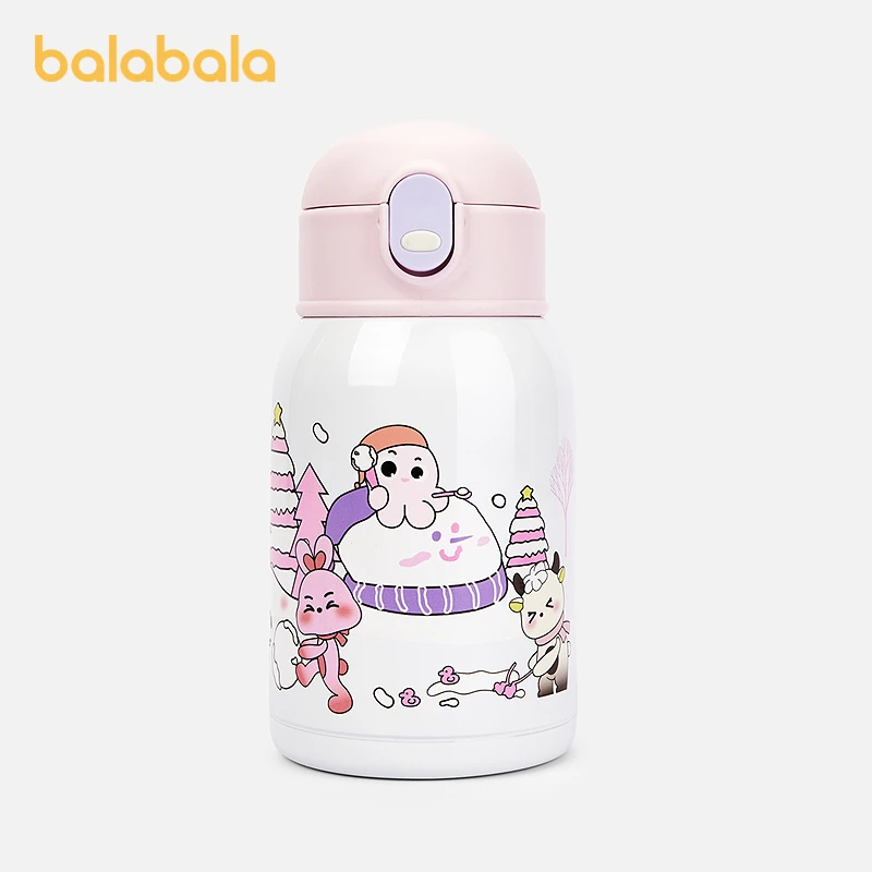 巴拉巴拉儿童水杯保温杯宝宝喝水杯子吸管杯饮水壶