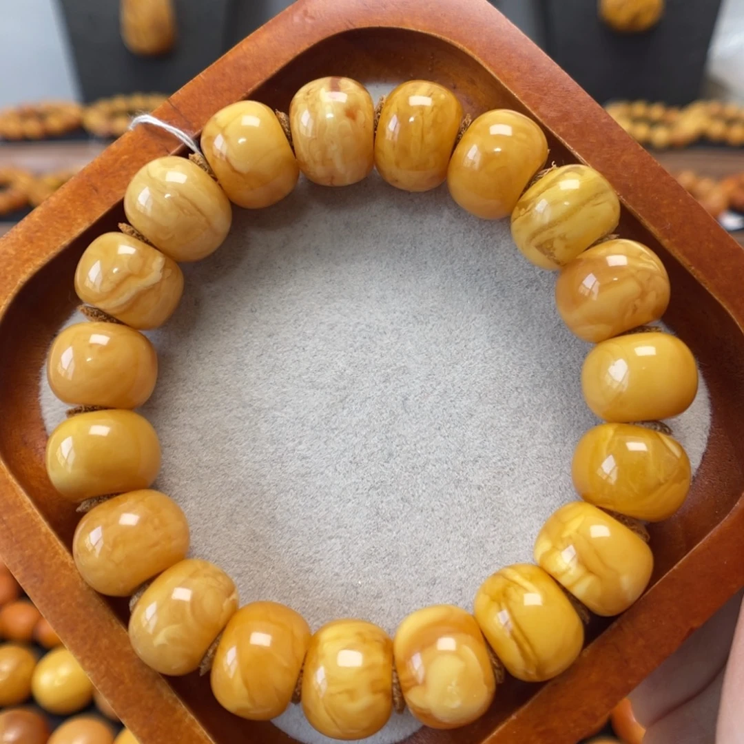 蜜蜡未镶嵌手链蜜蜡