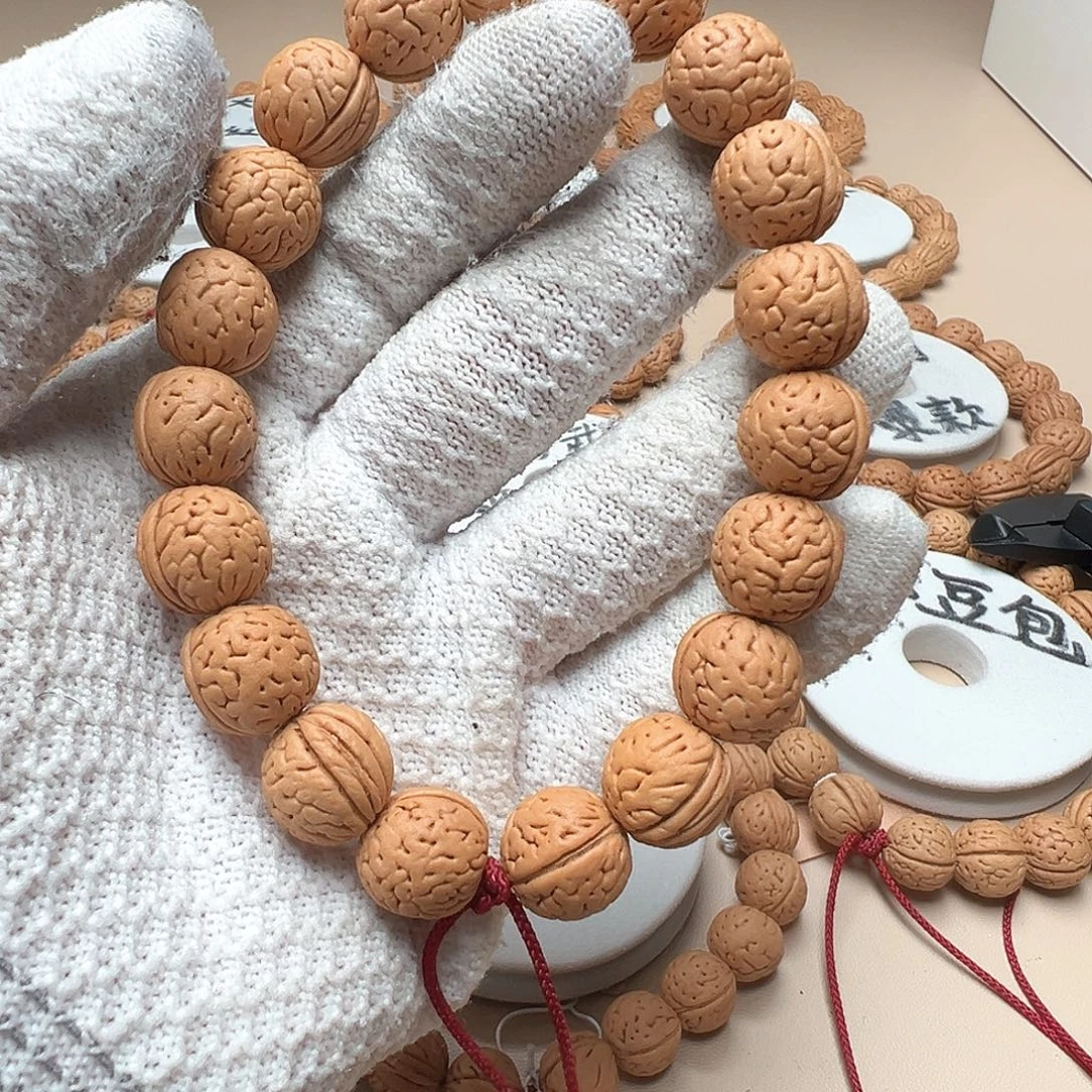 桃核手串1.4小脑纹