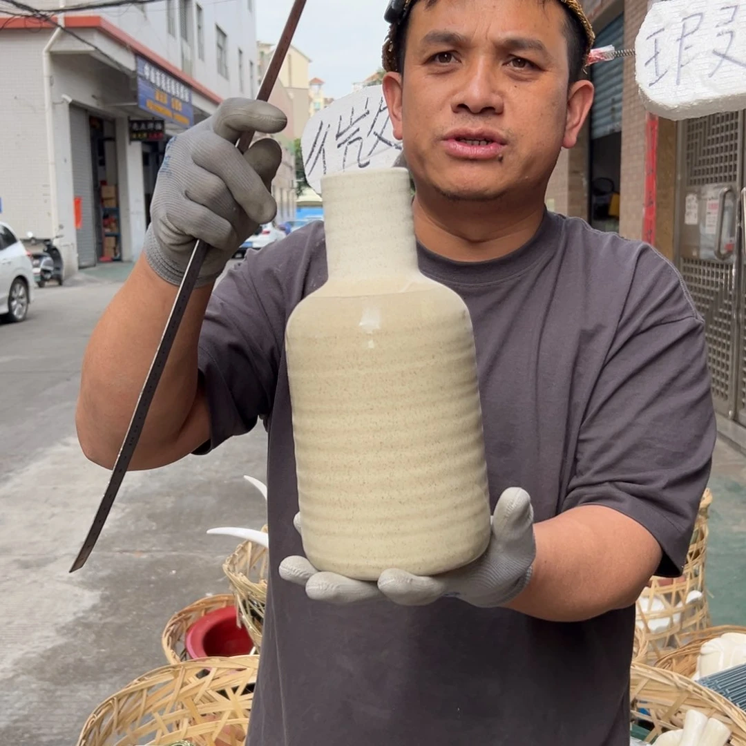 摆件72 号高中低温陶瓷工艺瓶（部分微瑕）