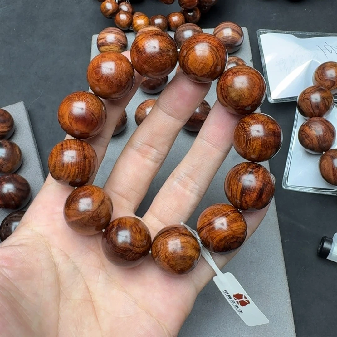 手串/手链黄花梨/降香黄檀海南黄花梨老料2.0高荧光风化