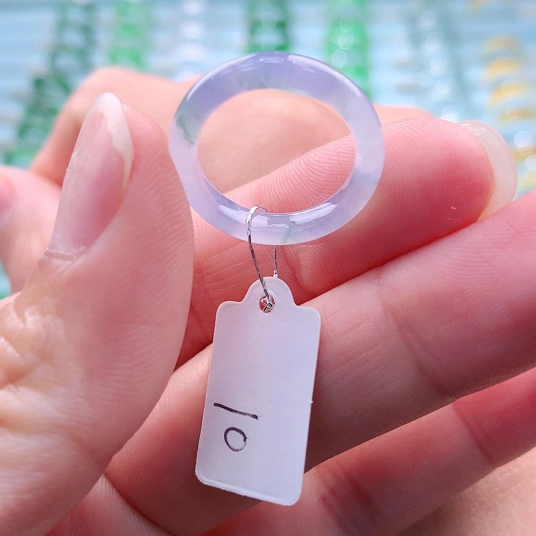 翡翠戒指未镶嵌浩*A货缅甸翡翠