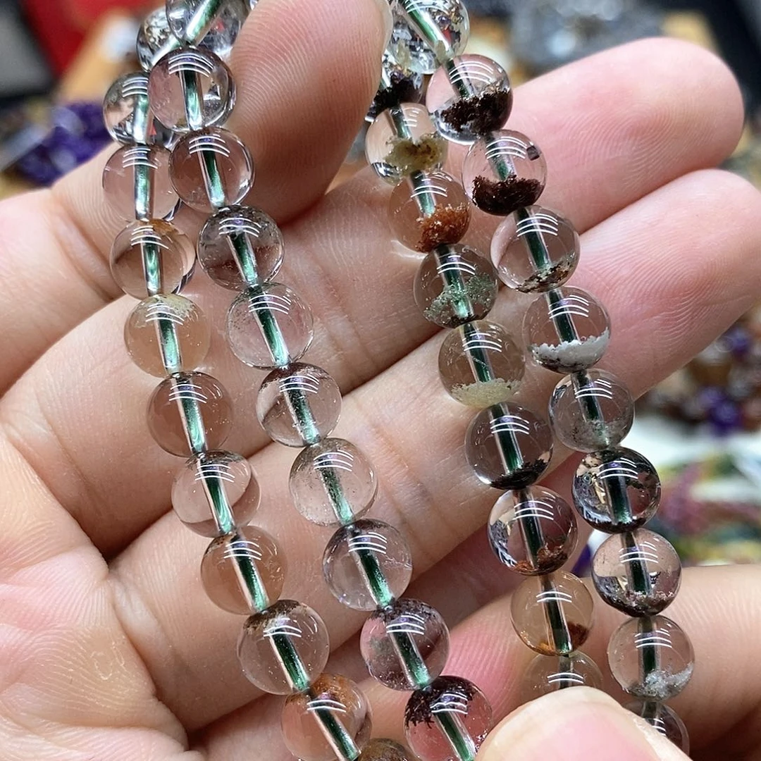 水晶手链未镶嵌多样性发货发一条
