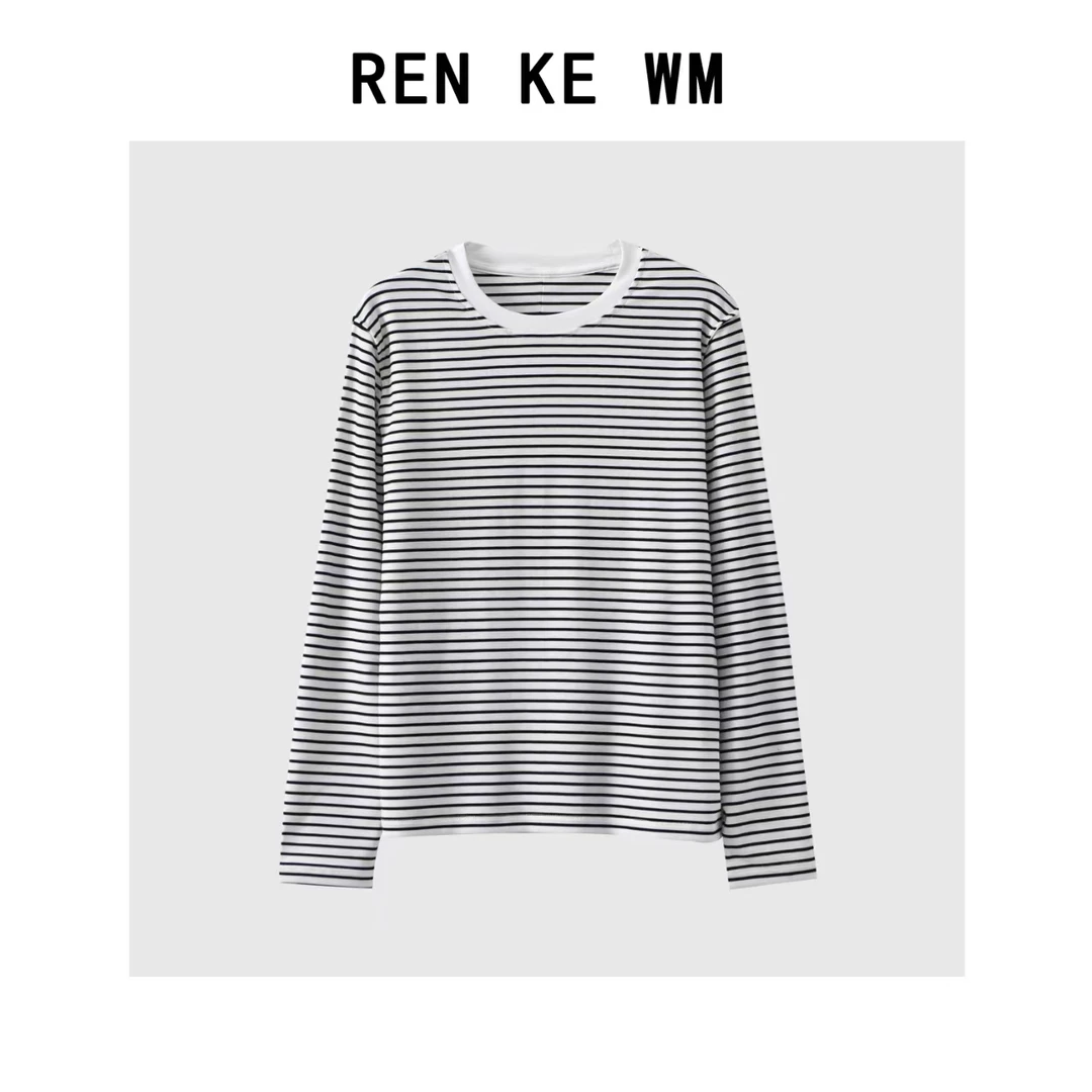 2025春季时尚休闲莱赛尔品质穿搭条纹体恤104款