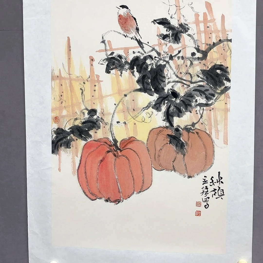 国画艺术家真人手绘