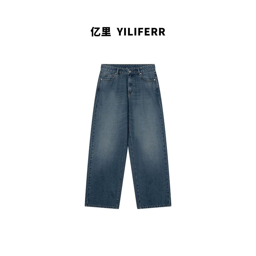 【YILI显瘦女装】时尚复古简约百搭休闲裤 Y1365