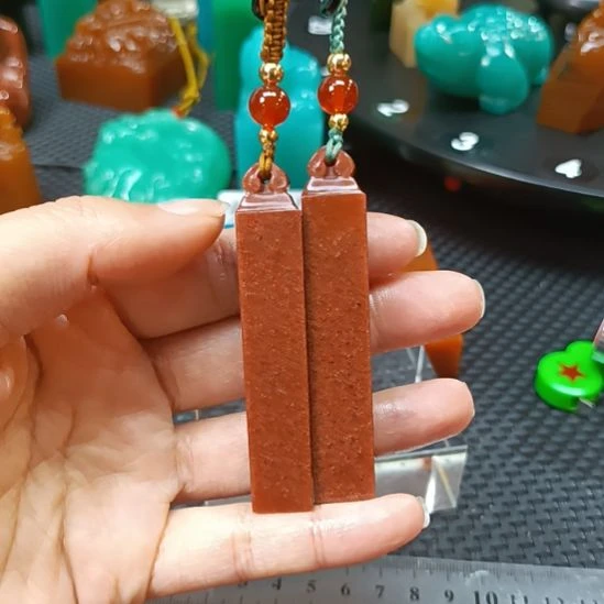 印石寿山石如意纽