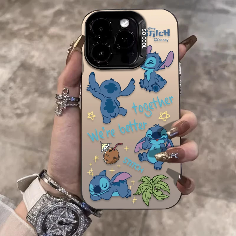 椰树史迪仔适用苹果16promax手机壳iPhone15硅胶14保护套17新款12