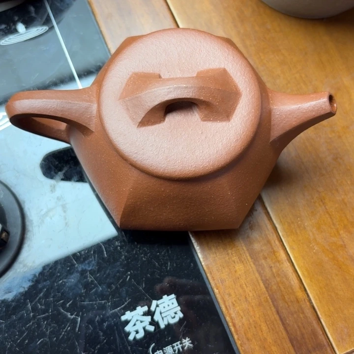 茶壶紫砂原矿半手工降坡泥富甲六方230cc