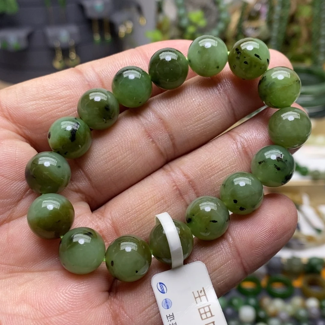 和田玉（碧玉）手链未镶嵌80